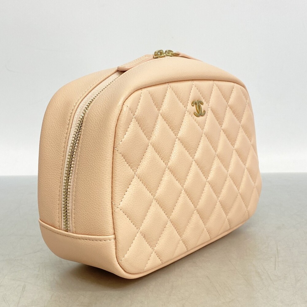 CHANEL Pink Caviar Leather Pouch - Picture 2 of 6